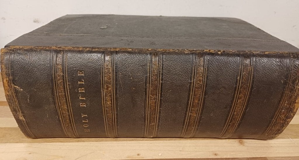 Vintage Holy Bible - ca. 19de eeuw - bijbel, Ophalen of Verzenden