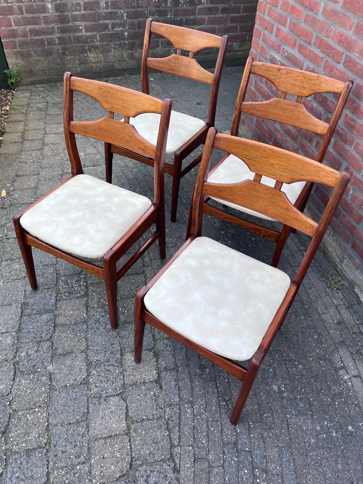 Set van 4 vintage Bako eetkamerstoelen, Antiek en Kunst, Ophalen