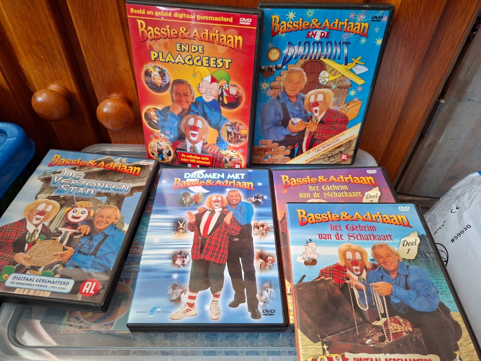 Bassie & Adriaan DVD collectie - 8 DVD's, Avontuur, Gebruikt, Alle leeftijden, Ophalen of Verzenden