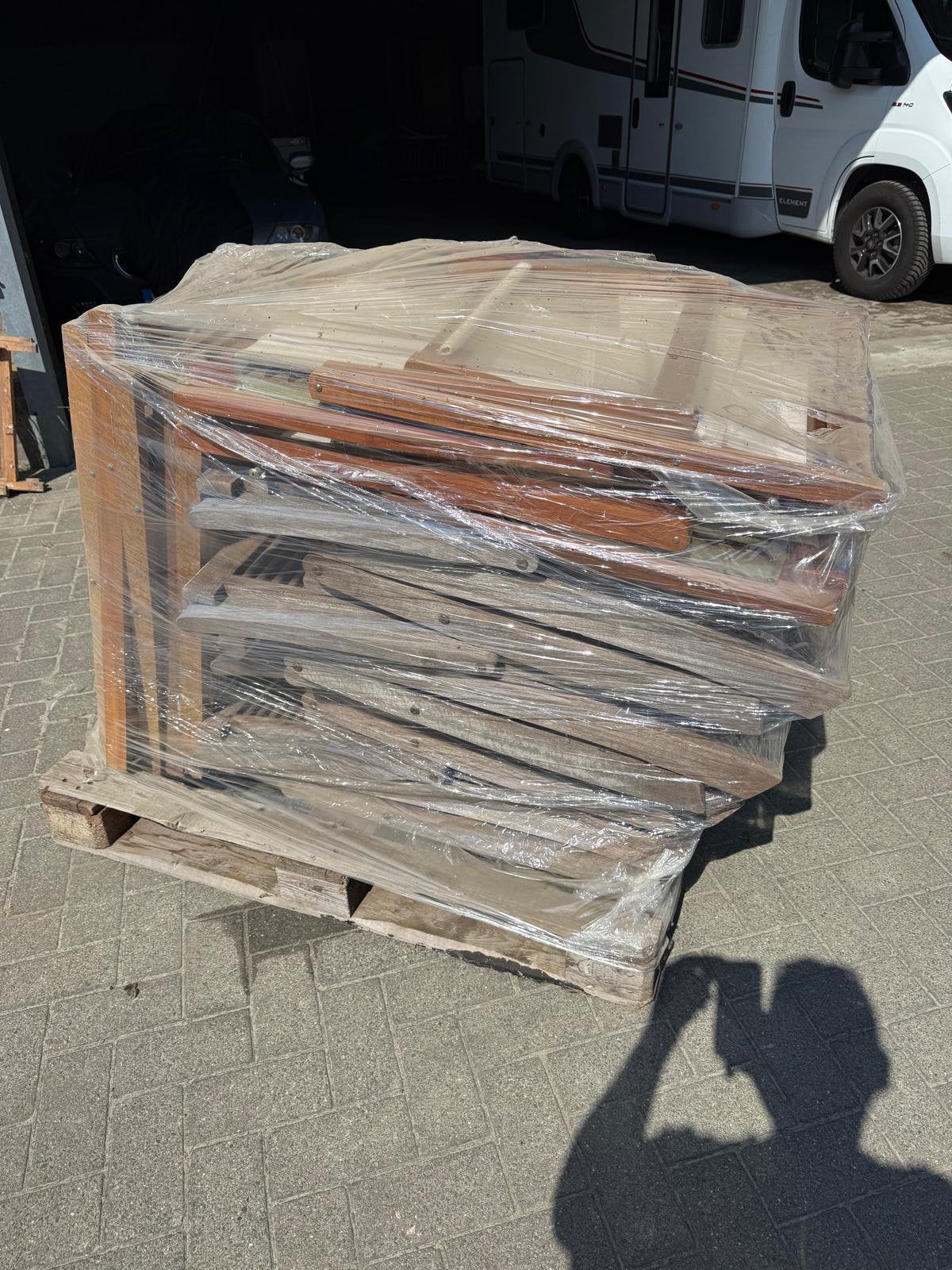 Tuinstoelen, Ophalen, Gebruikt, Hout, Verstelbaar