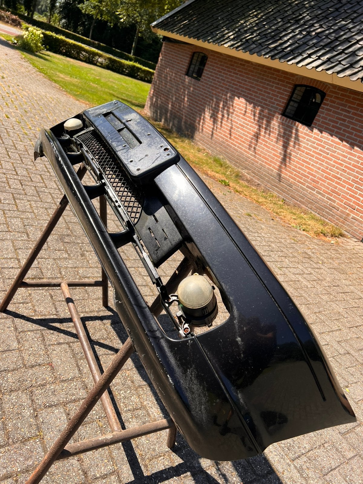 BMW e46 coupé voorbumper zwart, Ophalen, Gebruikt, Voor, Bumper