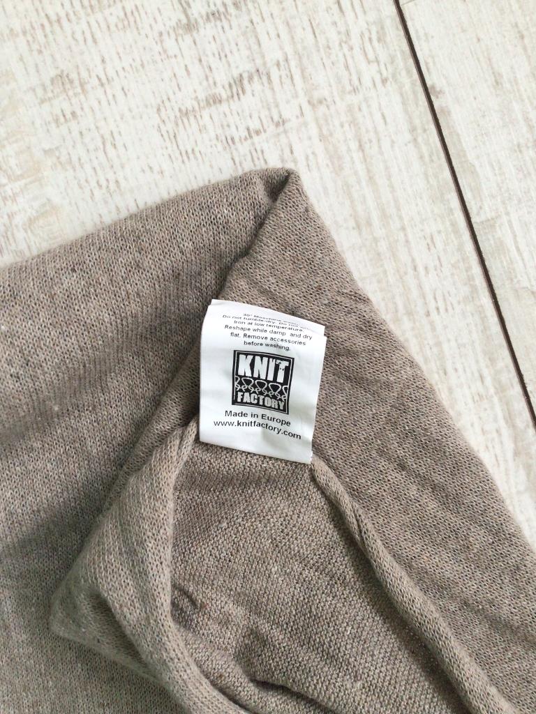 Knit Factory Sjaal Nieuw Beige Taupe, Ophalen of Verzenden, Nieuw, Maat 46/48 (XL) of groter, Sjaal