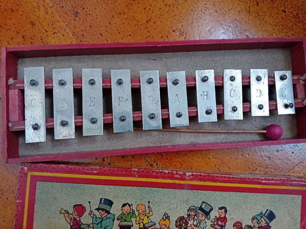 vintage xylofoon jaren '50, Antiek en Kunst, Antiek | Speelgoed, Ophalen of Verzenden