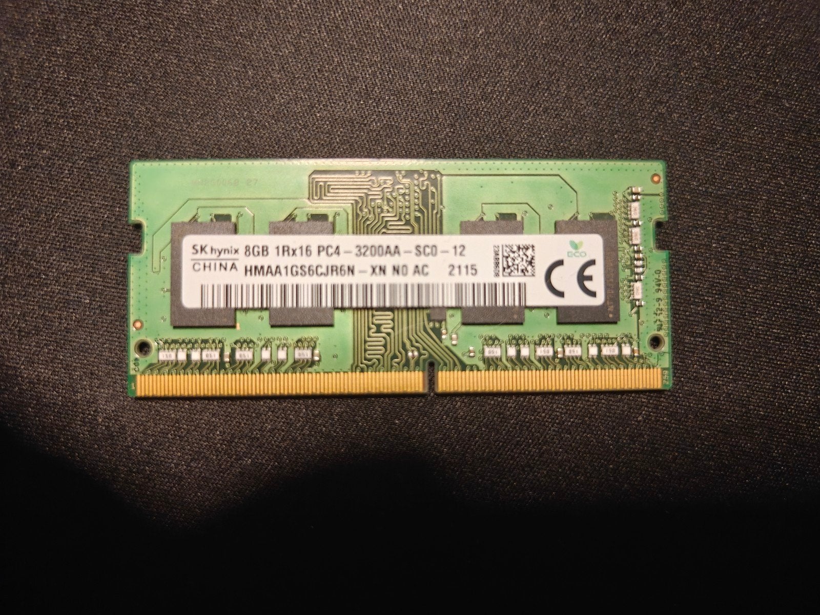 SO-DIMM RAM ddr4 8gb 3200mhz, Computers en Software, Ophalen of Verzenden, Zo goed als nieuw, DDR4, Laptop