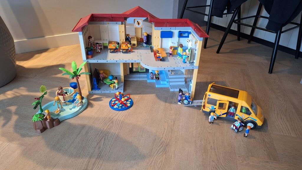 Playmobil school met veel extra's, Ophalen, Zo goed als nieuw