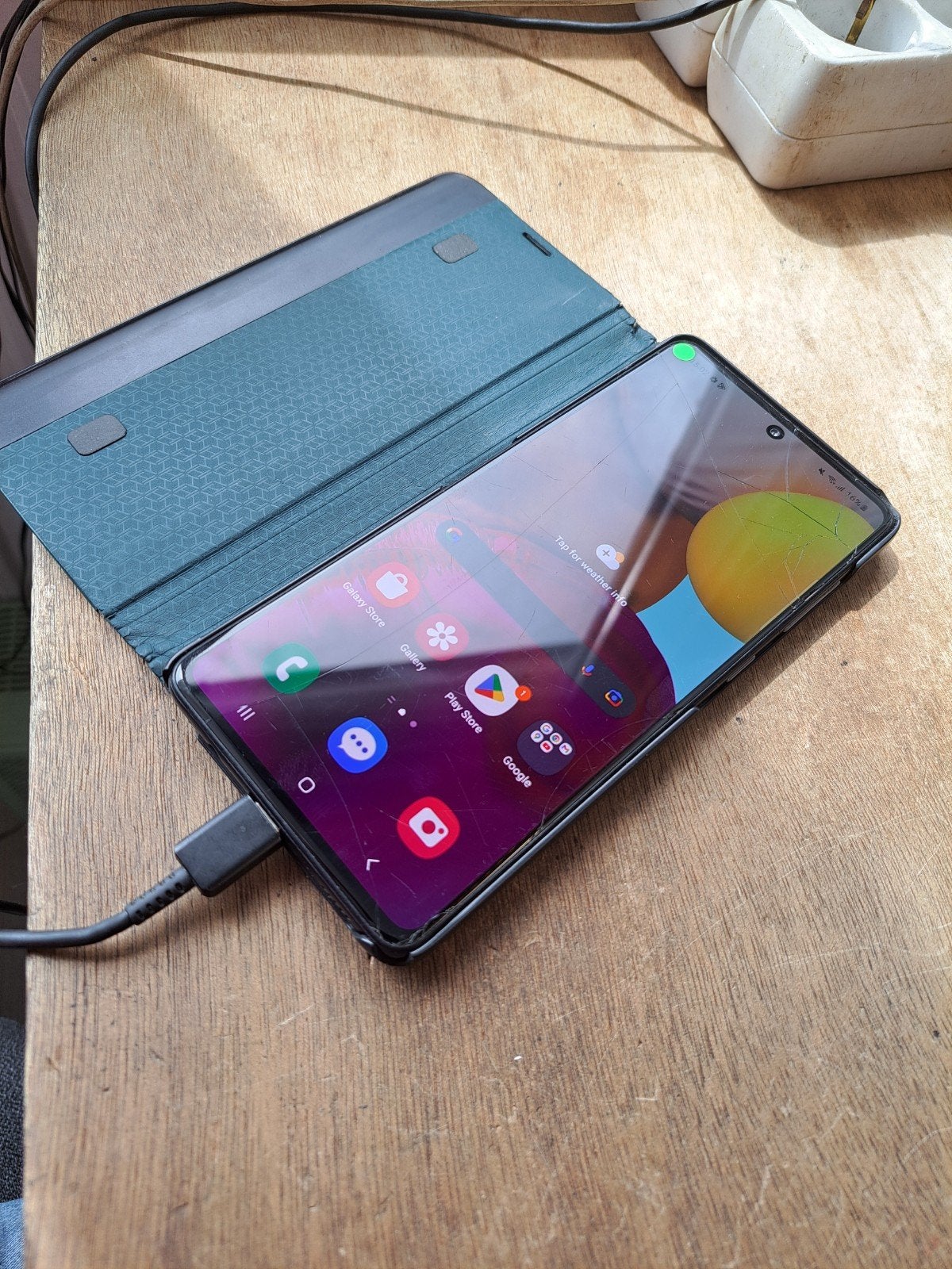 Samsung Galaxy A71 - gebruikt, Telecommunicatie, Mobiele telefoons | Samsung, Gebruikt, Blauw, Touchscreen, Ophalen of Verzenden