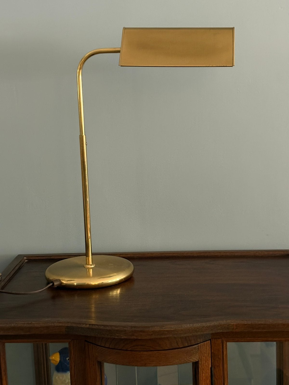 Vintage messing tafellamp, Ophalen of Verzenden, Zo goed als nieuw, Vintage