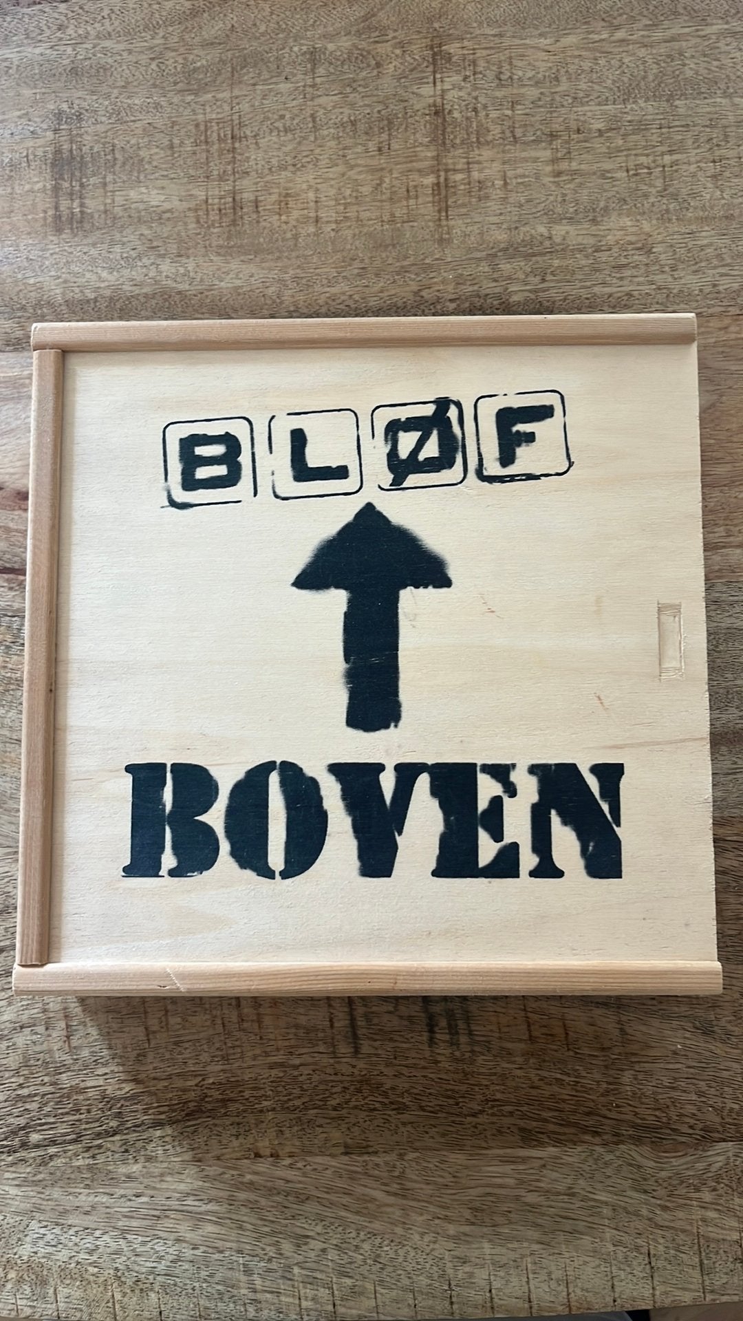 BLØF Boven - Houten Box van Bløf album Boven 1999 - NIEUW, Verzamelen, Ophalen of Verzenden, Zo goed als nieuw