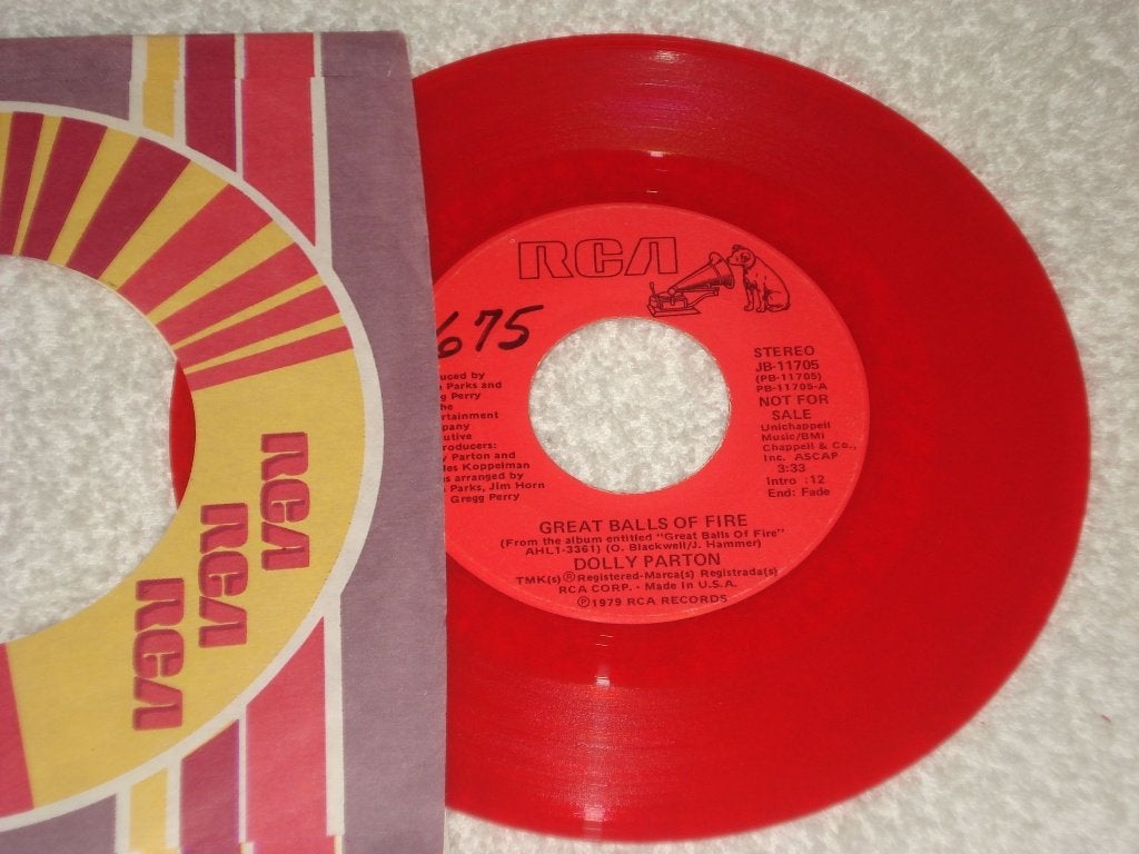 Dolly Parton   PROMO  Great Balls of Fire  USA  Orgineel, Promo, Ophalen of Verzenden, Zo goed als nieuw, Country en Western