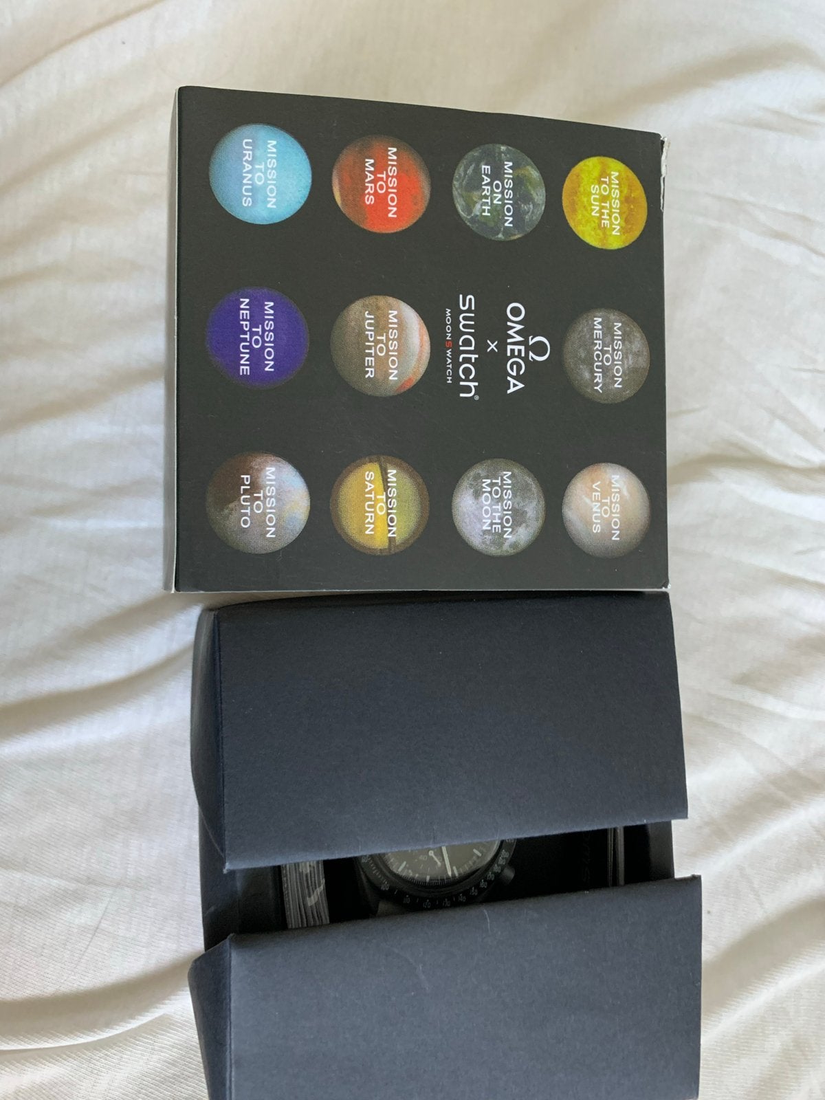 Omega x Swatch Moonswatch Mission to Mercury, Overige merken, Kunststof, Polshorloge, Overige materialen
