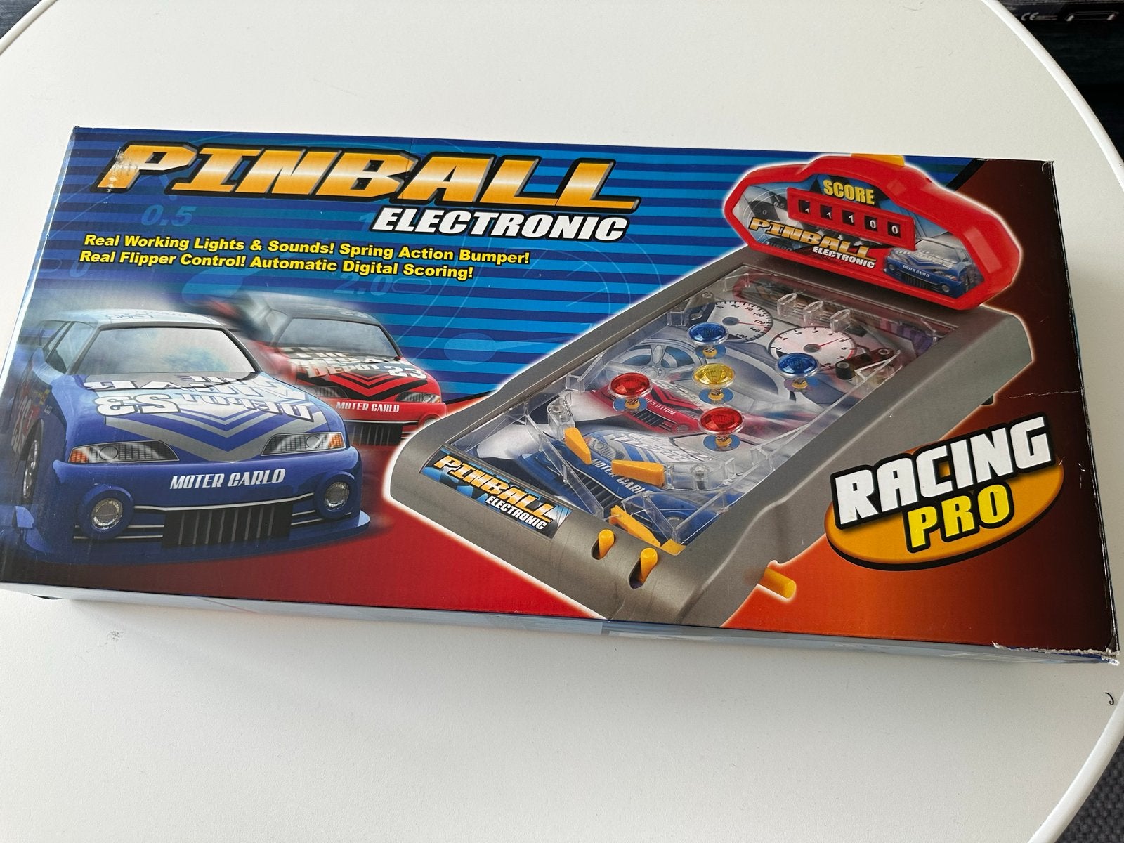 Leuke kinder- Elektronische Flipperkast - Racing Pro, Kinderen en Baby's, Speelgoed | Overig, Zo goed als nieuw, Jongen of Meisje