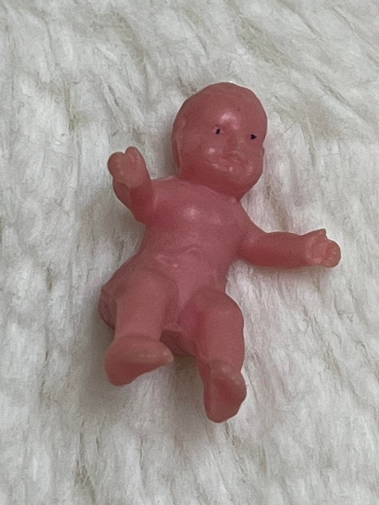 Vintage roze plastic baby popje, Verzamelen, Poppetjes en Figuurtjes, Ophalen, Gebruikt