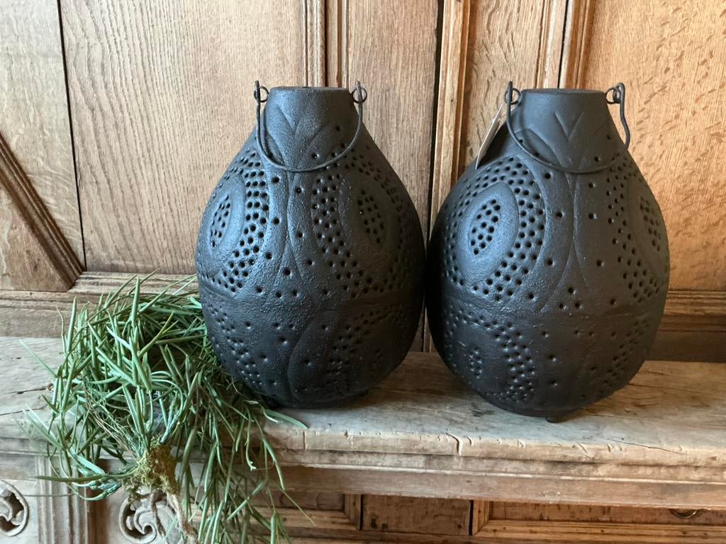 NIEUW Bohemian metalen windlichten lantaarns groot, Ophalen of Verzenden, Nieuw, Metaal