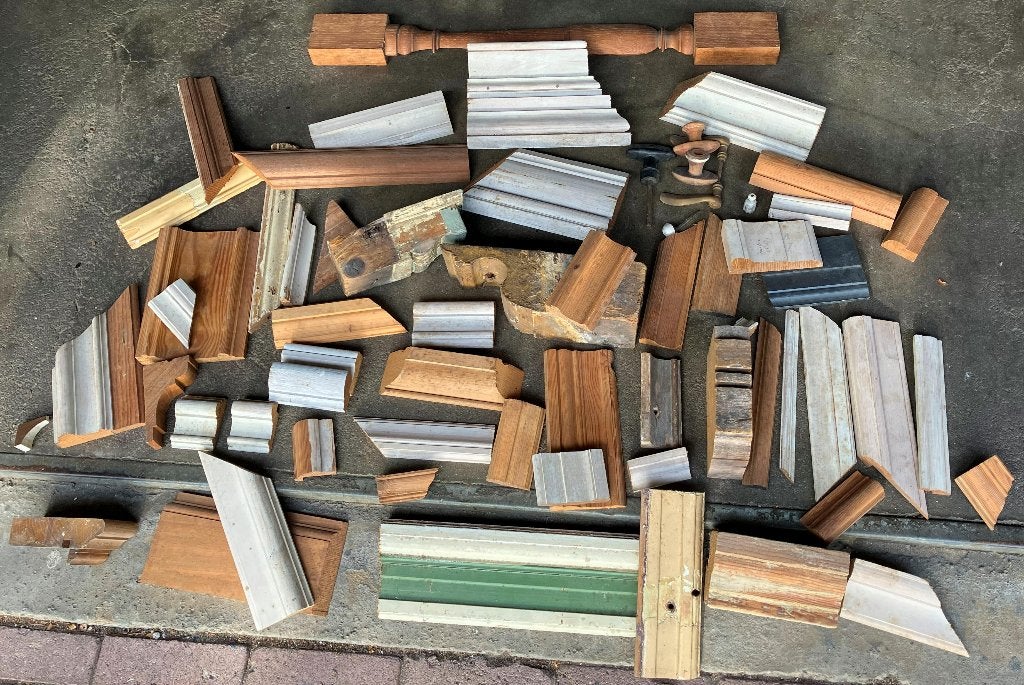 historische houten profileringen, Diversen, Ophalen, Gebruikt