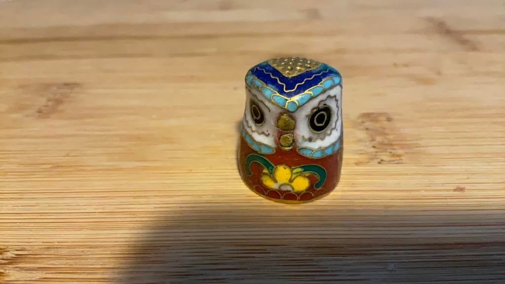 Vingerhoed cloisonne, Verzamelen, Ophalen of Verzenden