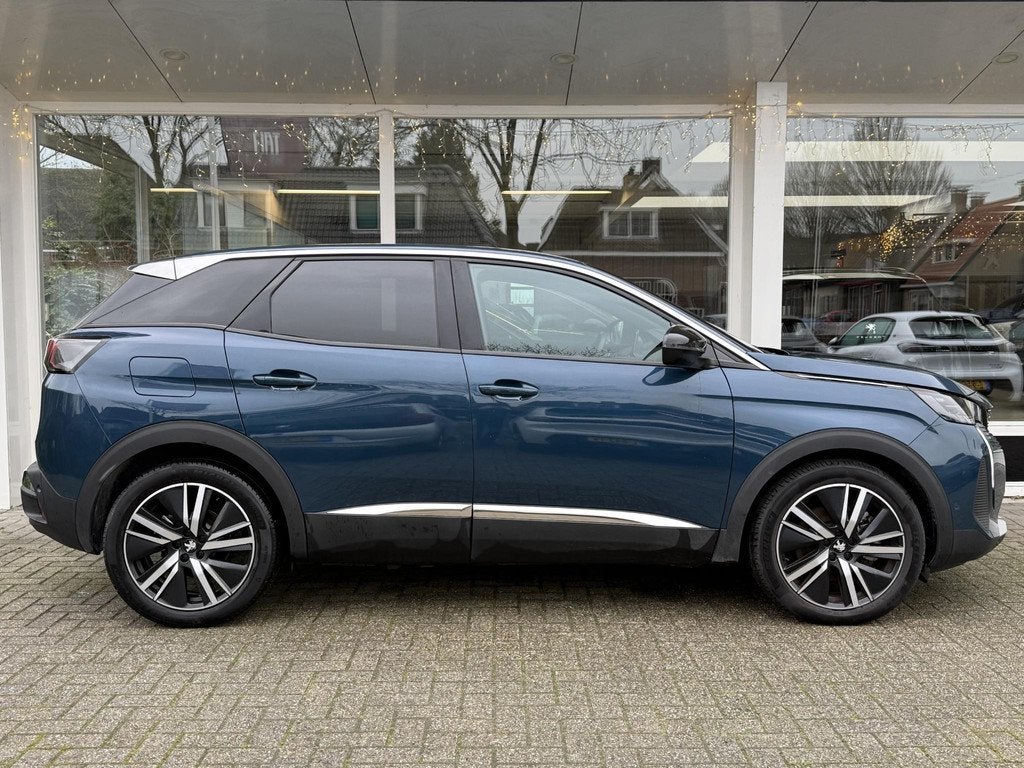 Peugeot 3008 1.6 HYbrid 180 Allure Pack Business | 19 inch |, Auto's, Euro 6, 181 pk, Blauw, Leder en Stof
