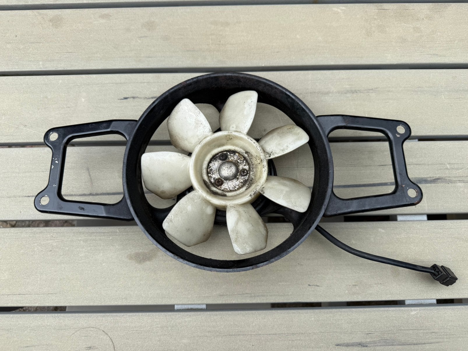 Yamaha RD 500 LC YPVS koelvin fan tbv radiator, Motoren, Ophalen of Verzenden