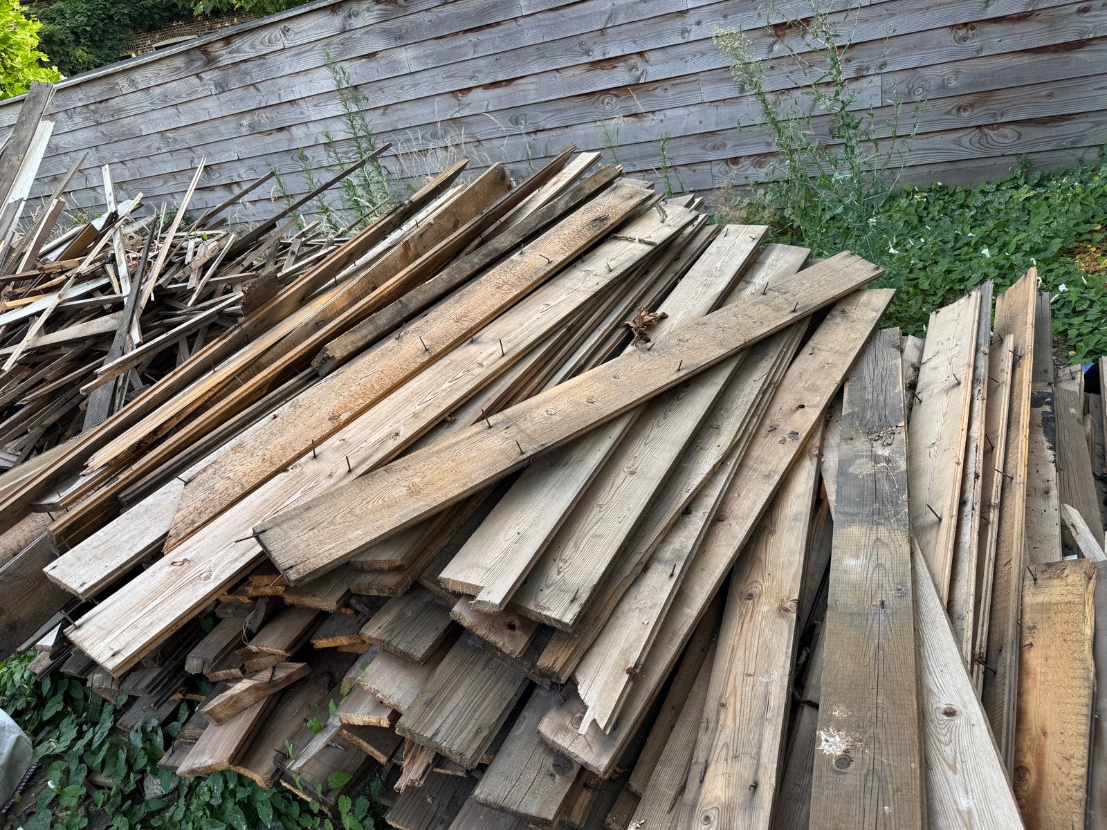 Gratis stookhout (vuren balken en planken), Ophalen, Gebruikt, Balk, Overige houtsoorten