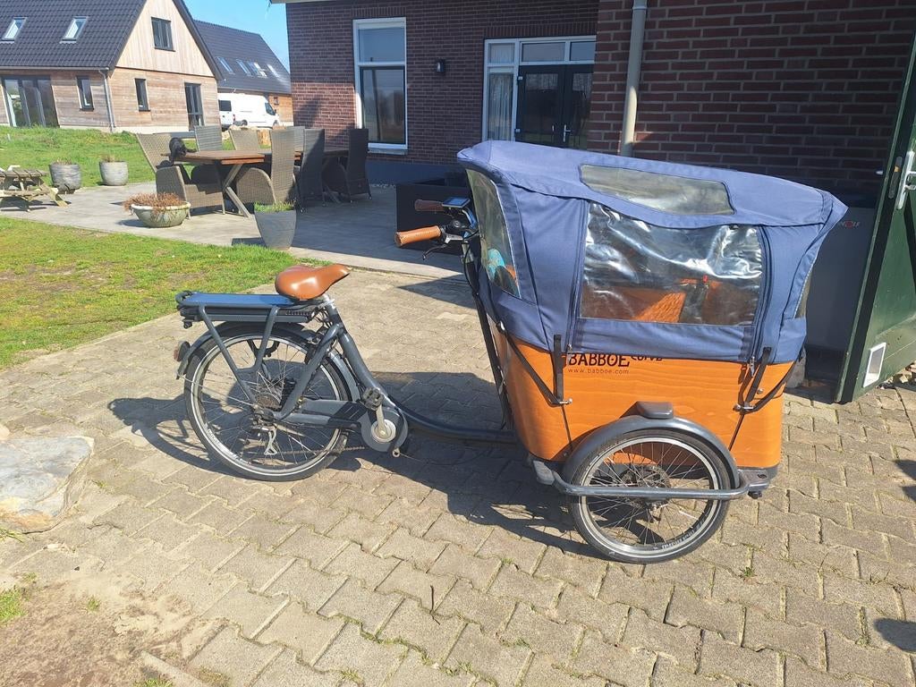 Babboe curve E bakfiets (volledig goedgekeurd), Fietsen en Brommers, Fietsen | Bakfietsen, Ophalen of Verzenden, Zo goed als nieuw