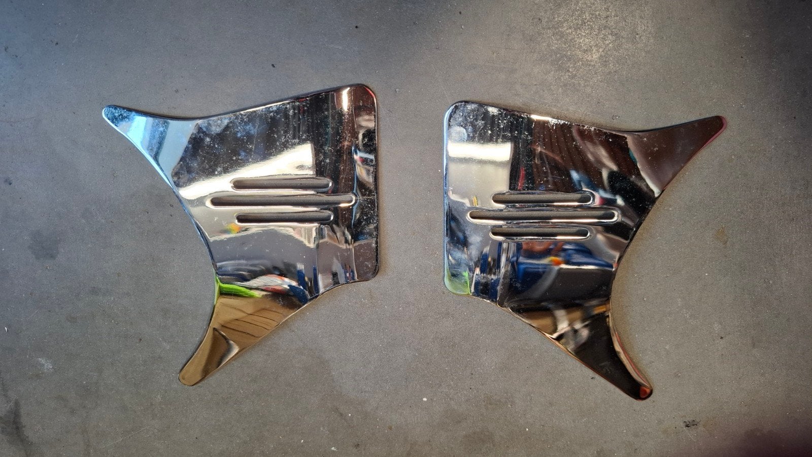 Chroom zijpanelen voor suzuki intruder, Motoren, Ophalen of Verzenden, Gebruikt
