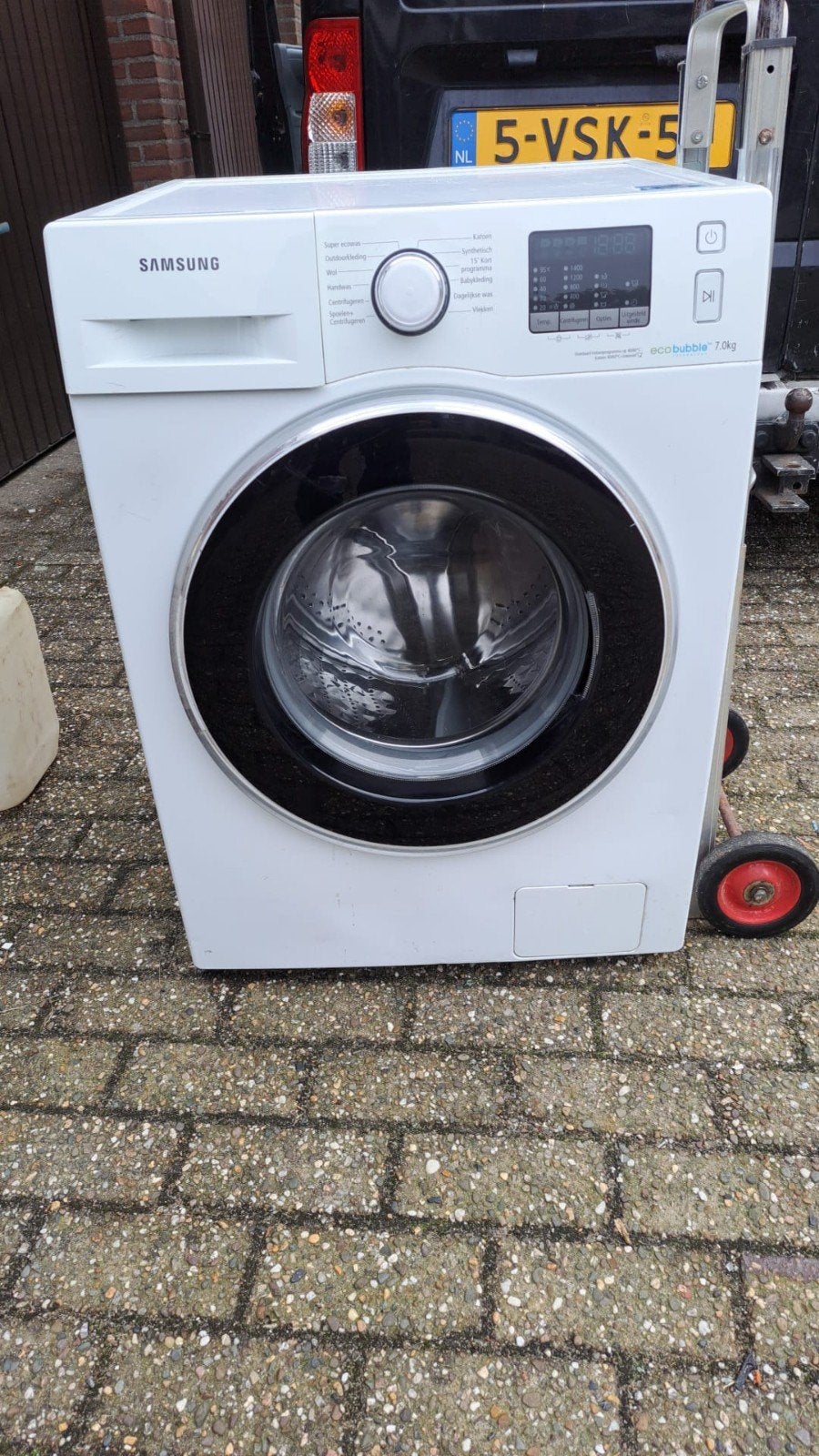 Samsung EcoBubble 7.0kg wasmachine - defect voor onderdelen, Ophalen, Niet werkend, 85 tot 90 cm, 1200 tot 1600 toeren