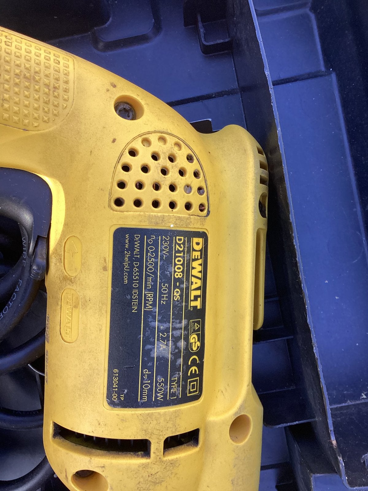 Dewalt boormachine in Dewalt koffer. Als nieuw., Ophalen, Zo goed als nieuw, 600 watt of meer, Boormachine