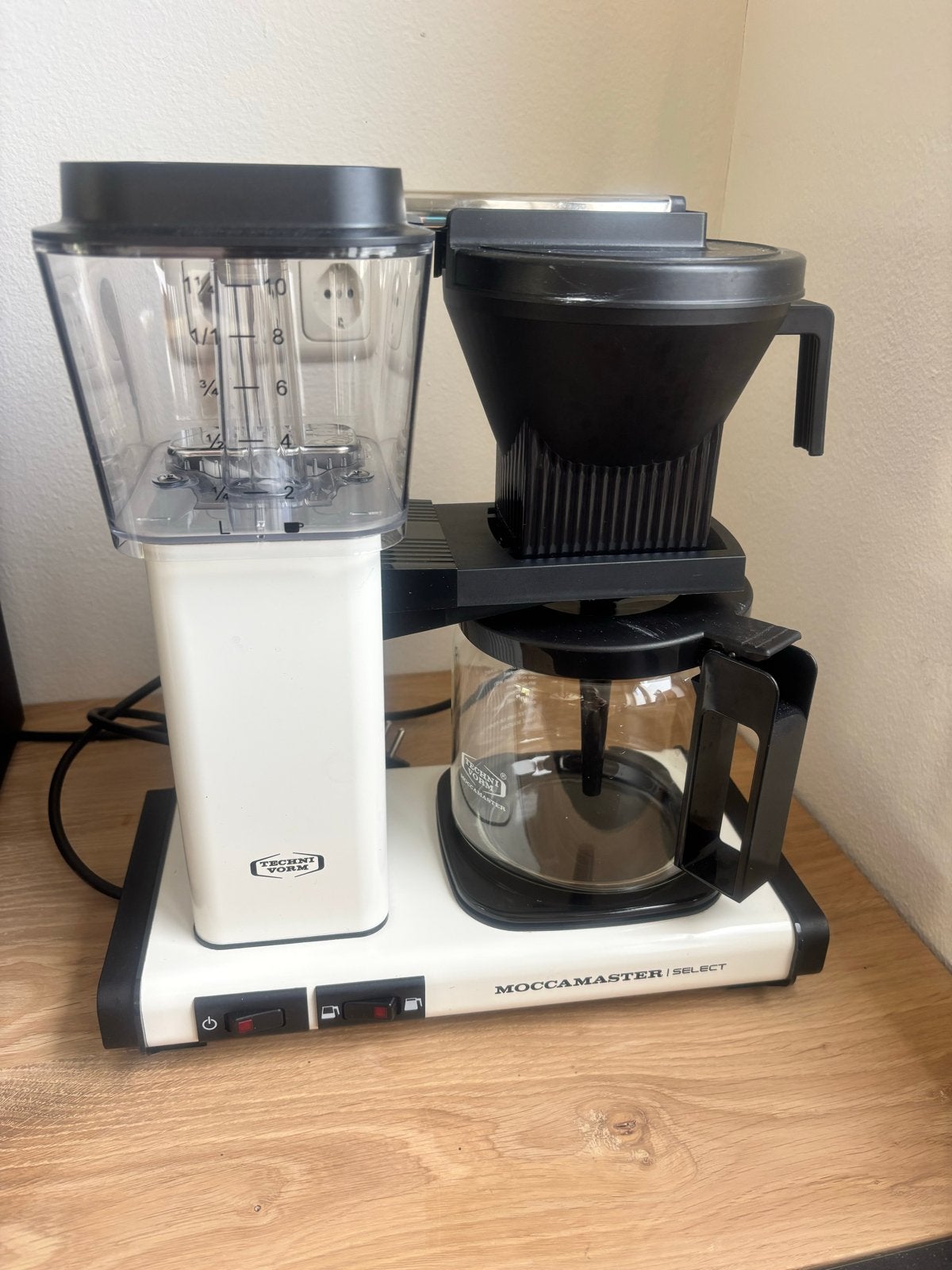 Moccamaster Select Koffiezetapparaat - Zo goed als nieuw, Witgoed en Apparatuur, Afneembaar waterreservoir, 10 kopjes of meer