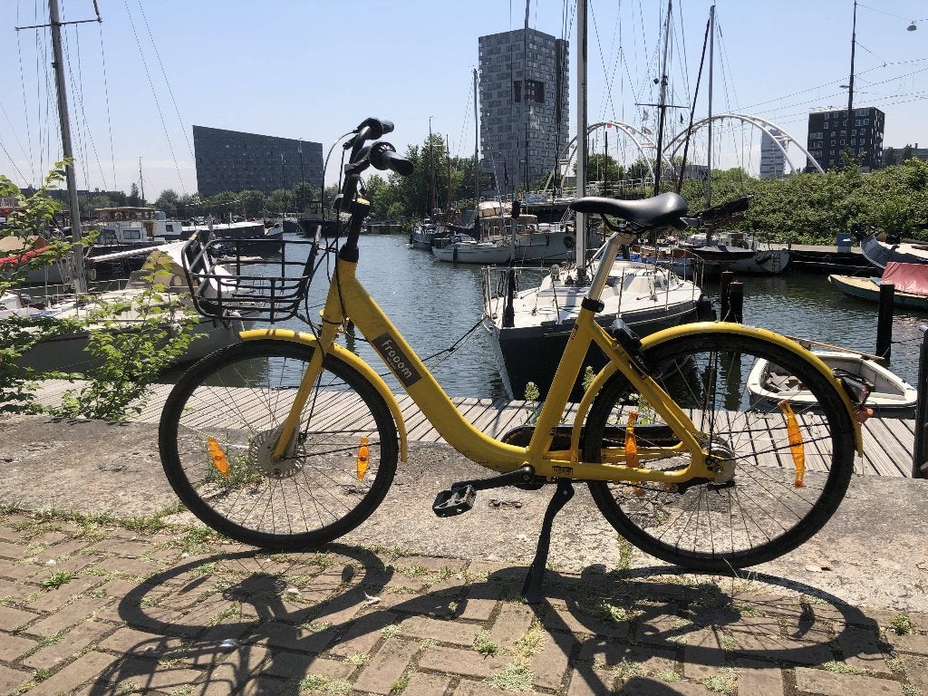 Stadsfiets met anti-lek banden en twee sloten, Fietsen en Brommers, 56 cm of meer, Ophalen, Gebruikt, Overige merken
