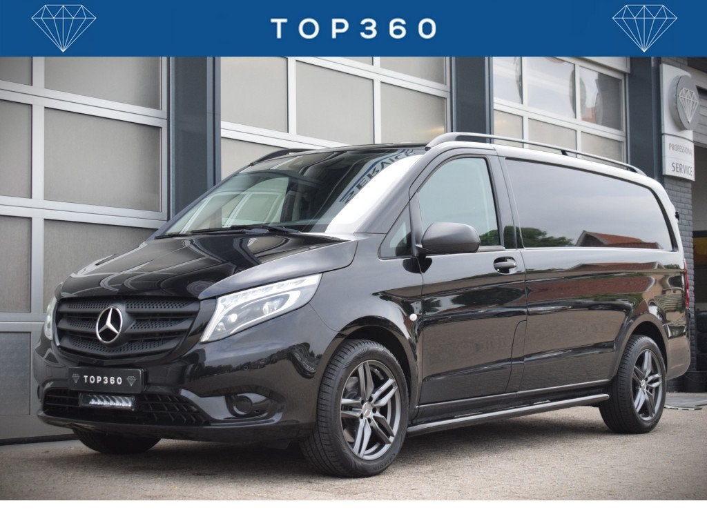 Mercedes-Benz Vito 119 CDI Lang EURO 6 | Led | Leer | Automa, Auto's, Automaat, Gebruikt, Zwart, Bedrijf