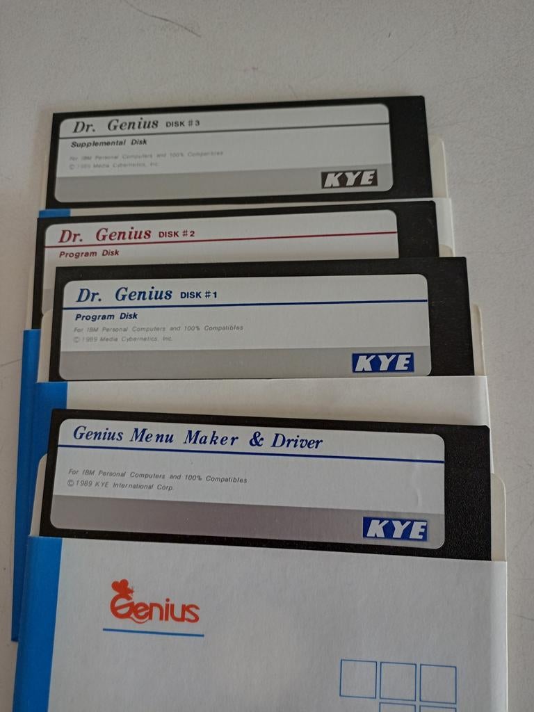 5,25 floppydisk Dr. Genius, Computers en Software, Vintage Computers, Ophalen of Verzenden