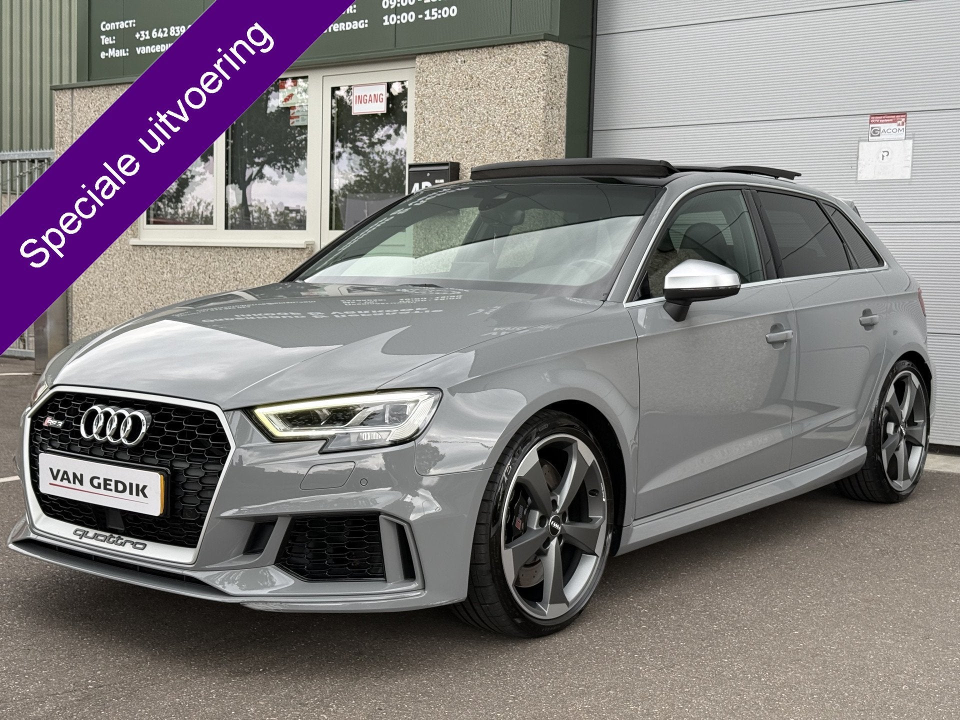 Audi A3 Sportback 2.5 TFSI RS 3 quattro DAZA Pano B&O Virual, Auto's, Automaat, Euro 6, RS3, Leder
