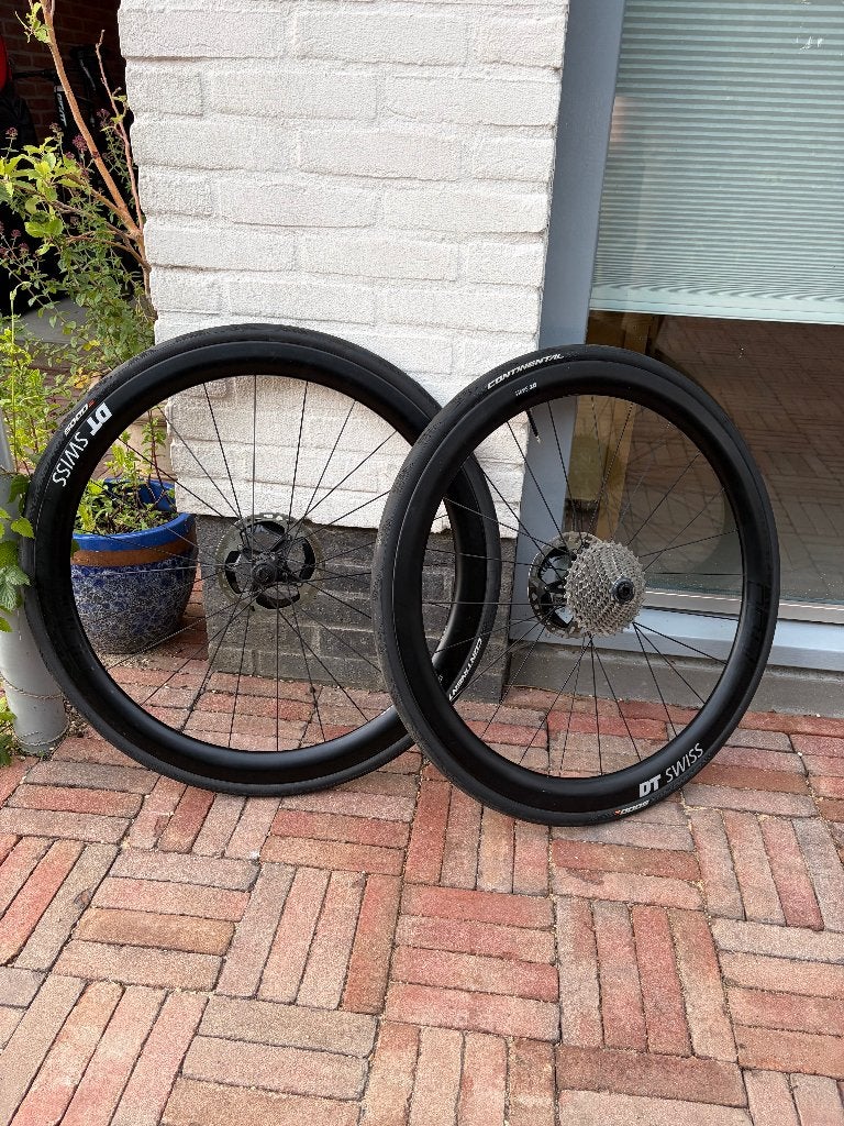 Dt Swiss CRC 1400 (weg, gravel, cyclocross carbon wielen), Fietsen en Brommers, Gebruikt, DT Swiss, Gravelbike, Carbon