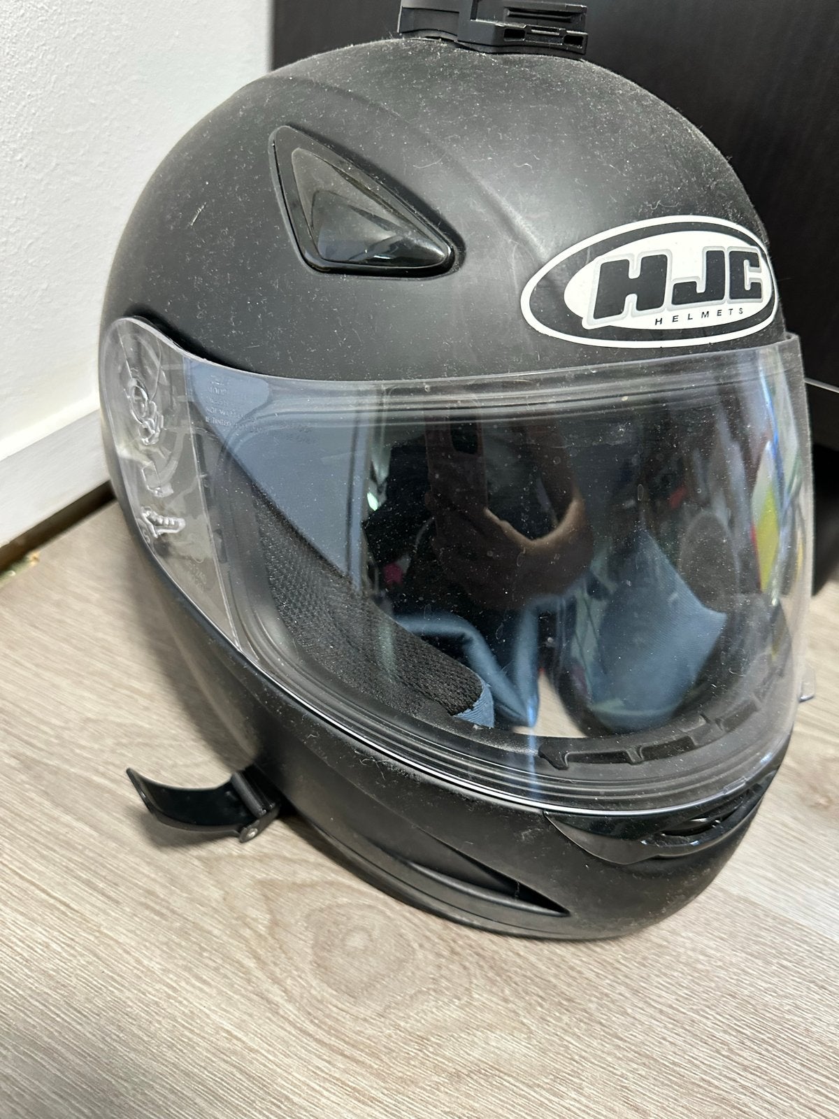 HJC Helm met GoPro houder - Nooit gevallen, Motoren, Ophalen of Verzenden, Tweedehands, Integraalhelm, HJC