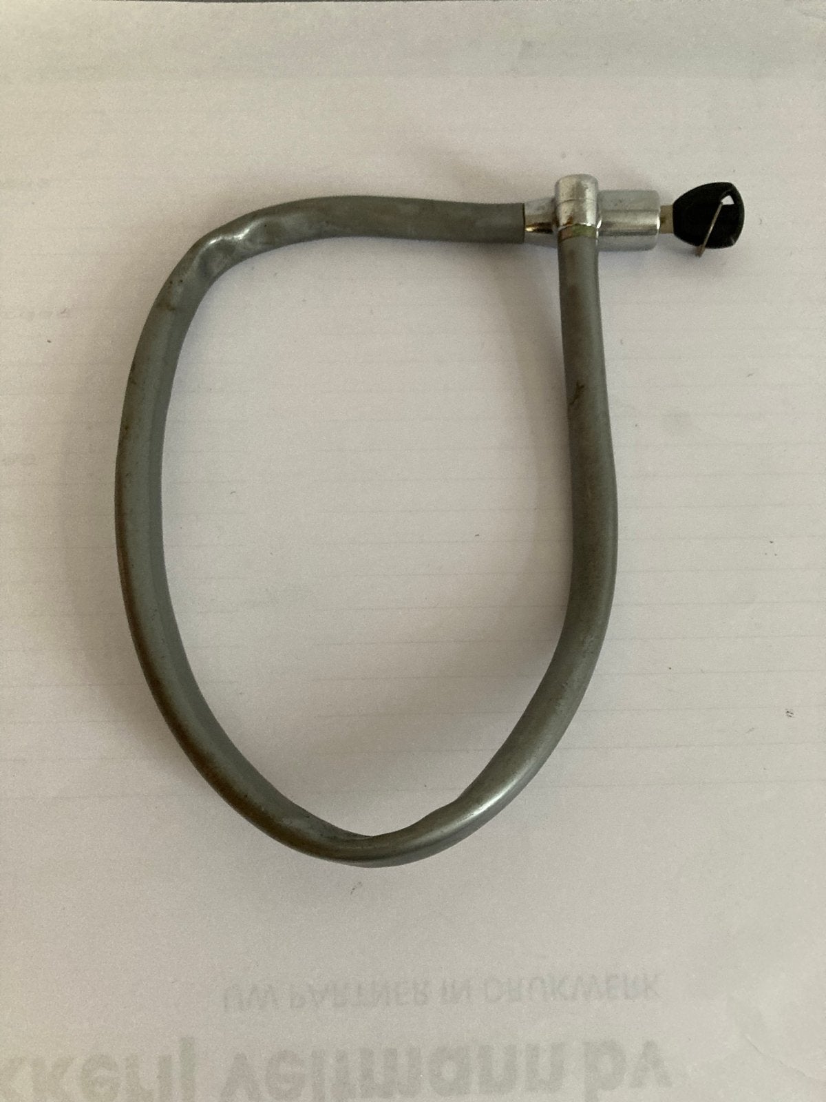 Kabel Slot met 1 sleutel. Lengte 55 cm., Ophalen of Verzenden, Gebruikt, Kabelslot