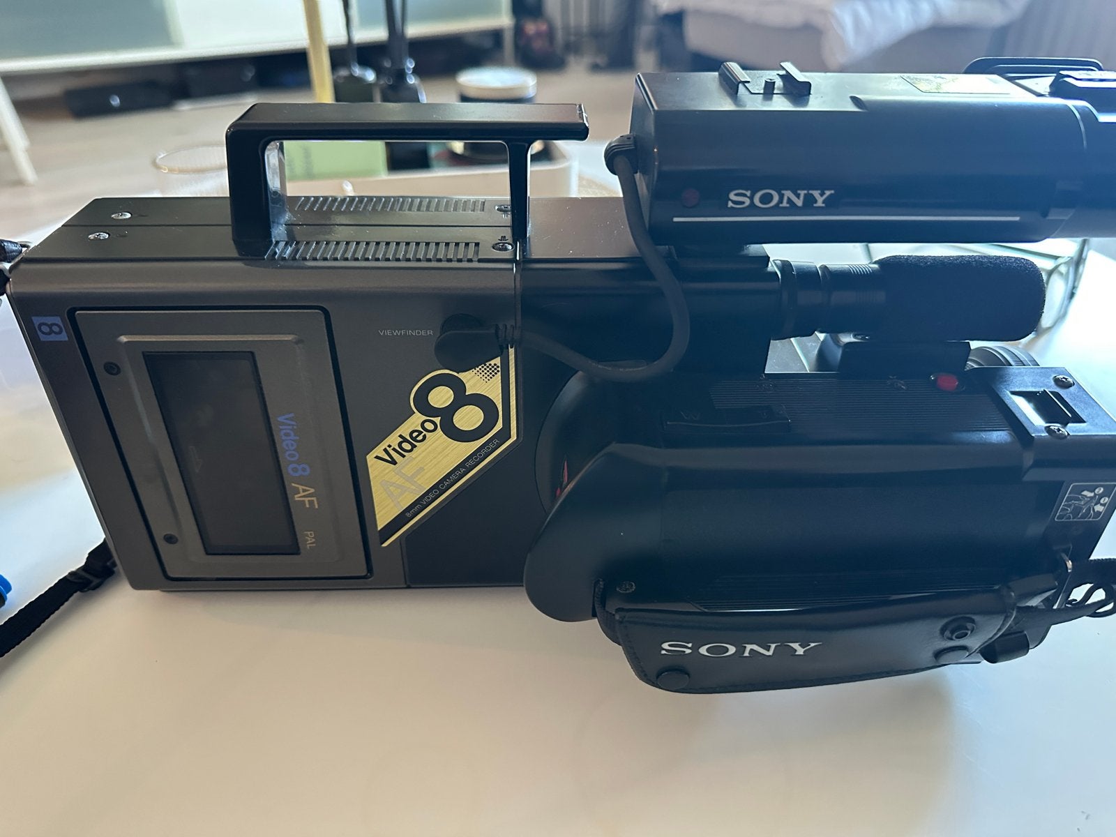 Sony Video 8 AF CCD-V7AF-E videocamera met accessoires, Gebruikt, Overige soorten, Sony, Externe microfoon