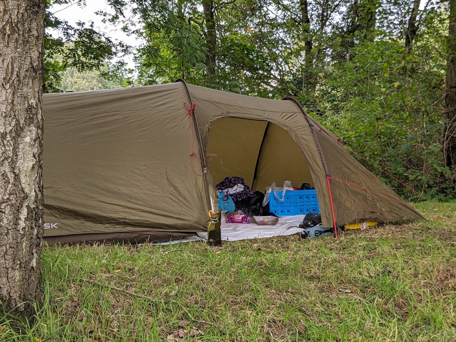 Nordisk Oppland 3-persoons tunneltent - Goede staat, Caravans en Kamperen, Tenten, tot en met 3, Gebruikt, Ophalen of Verzenden