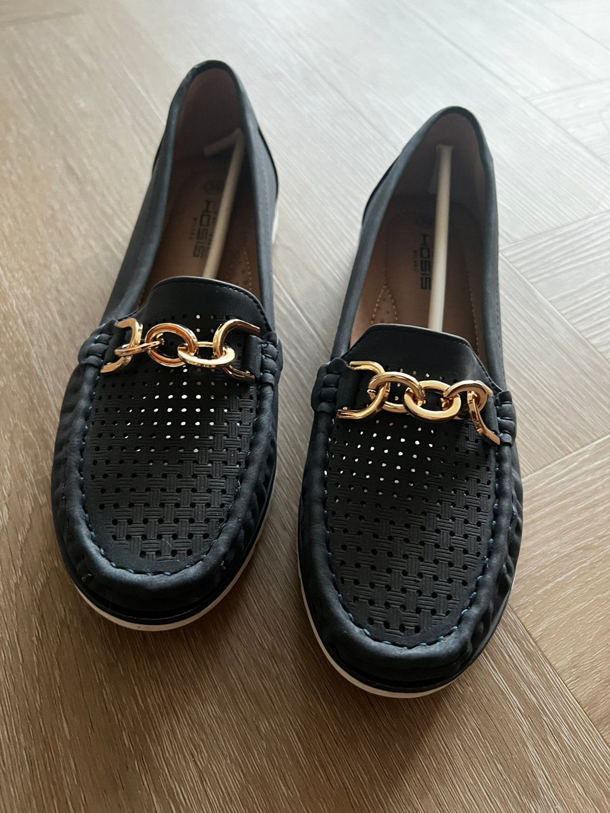 Donkerblauwe loafers maat 39, Ophalen of Verzenden, Nieuw, Blauw, Instappers