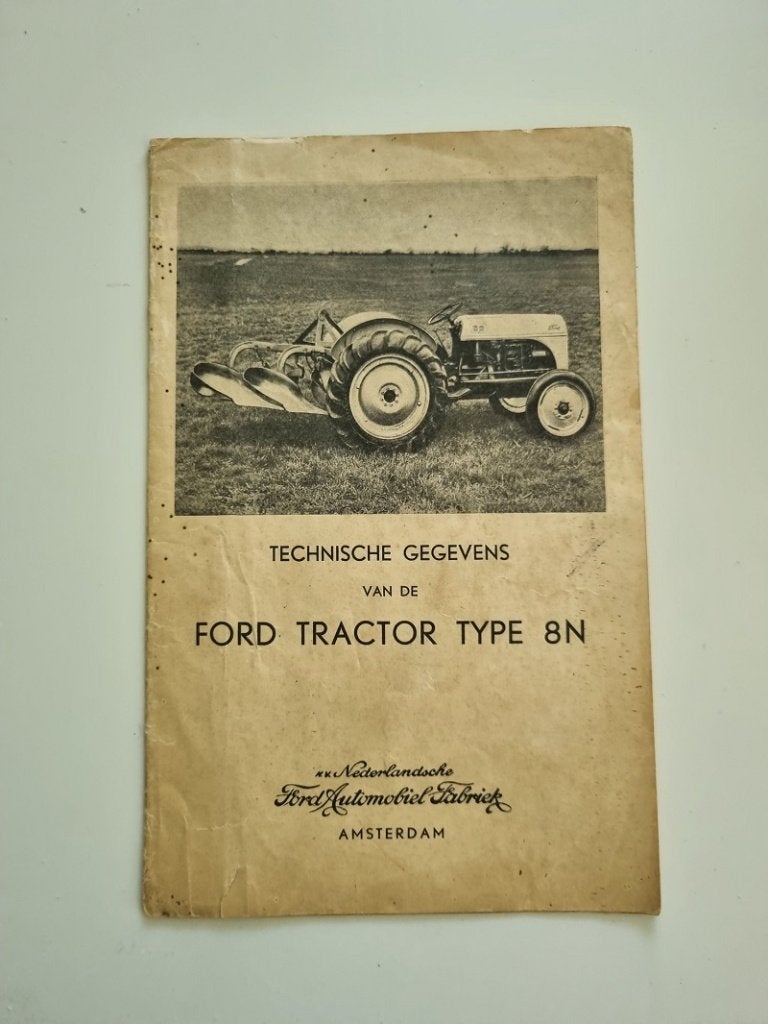 Ford Tractor Type 8n technische gegevens, Ophalen of Verzenden