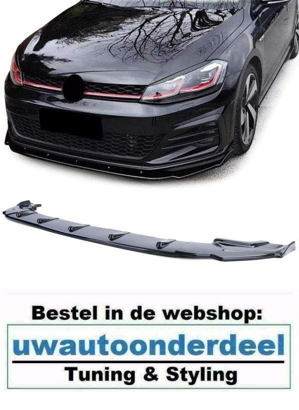Spoiler Splitter Voor Vw Golf 7 GTI GTD Glans Zwart, Verzenden, Automotive Parts, A.parts@hotmail.nl, Trasmolenlaan 12 3447 GZ Woerden