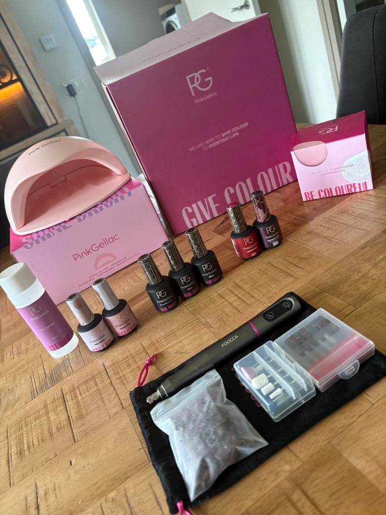 Pink Gellac startersset Build it base en gellac, Ophalen of Verzenden, Zo goed als nieuw