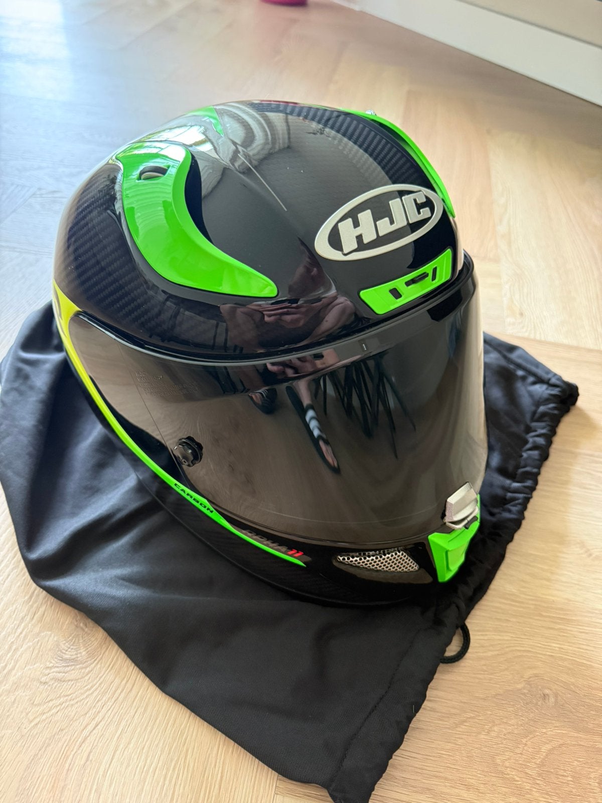 HJC RPHA 11 Carbon Bleer motorhelm maat S helm, HJC, Ophalen of Verzenden, Integraalhelm, S