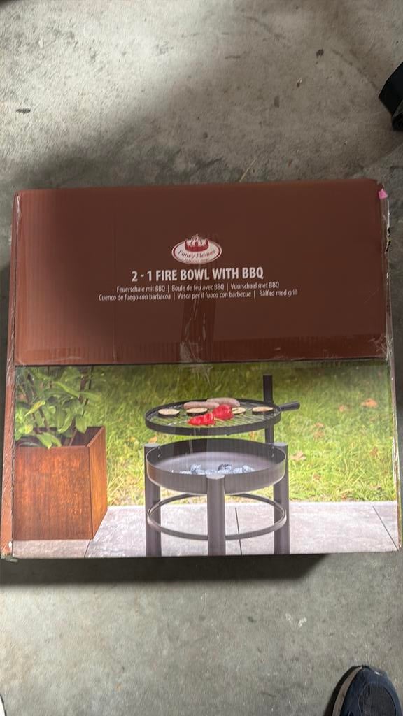 2-1 fire bowl with bbq, Ophalen, Zo goed als nieuw
