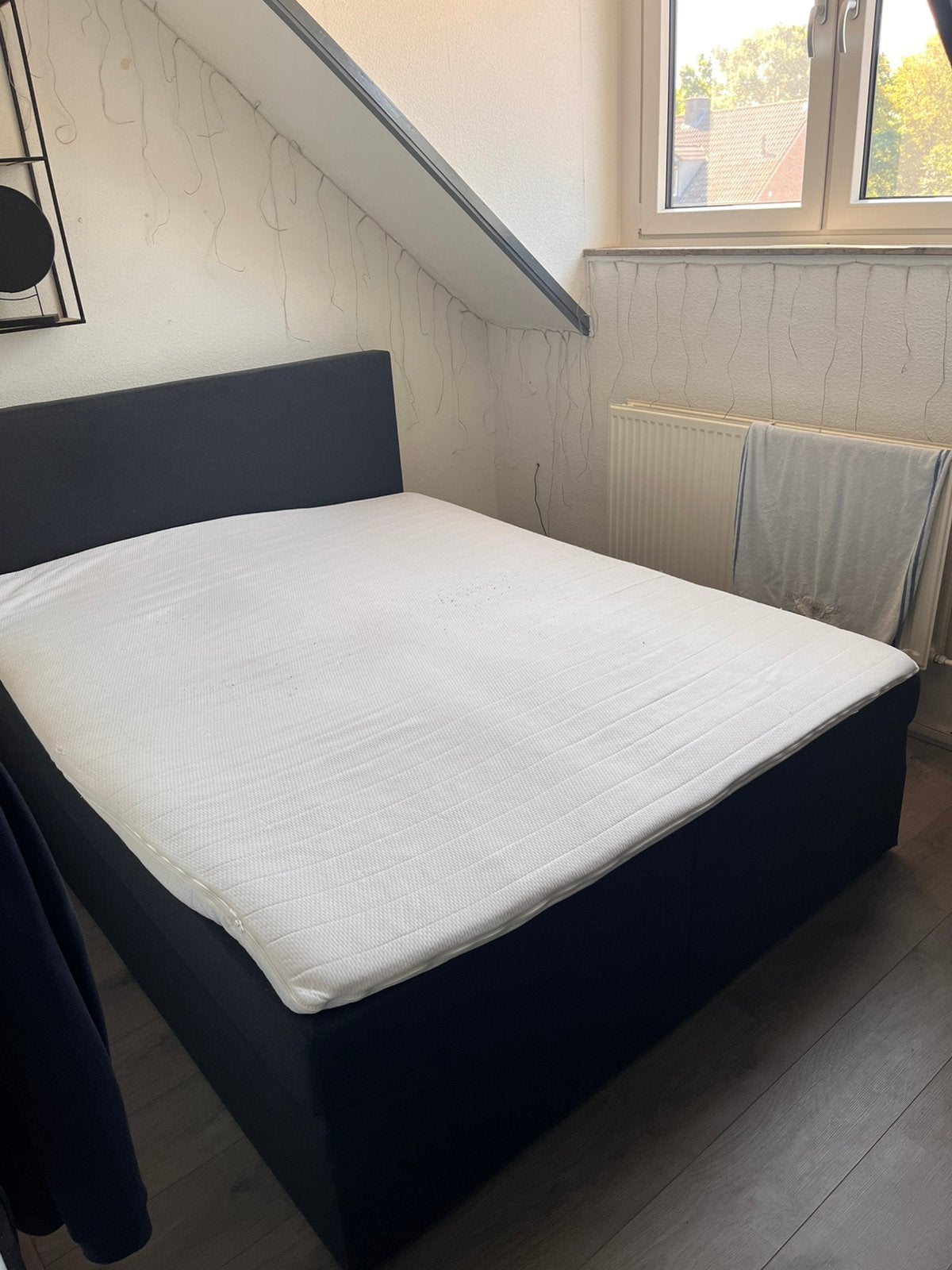 Leenbakker boxspring., Ophalen, Gebruikt, 210 cm, Tweepersoons