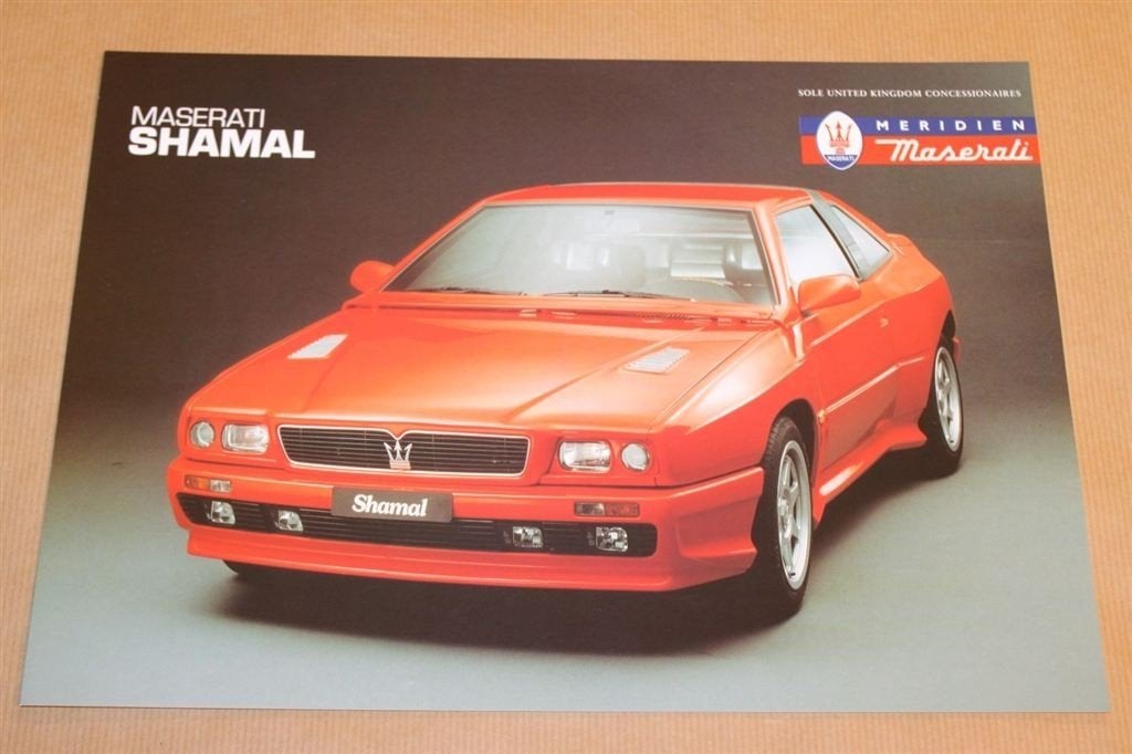 Zeldzame brochure - Maserati Shamal - 1989, Ophalen of Verzenden, Zo goed als nieuw, Overige merken