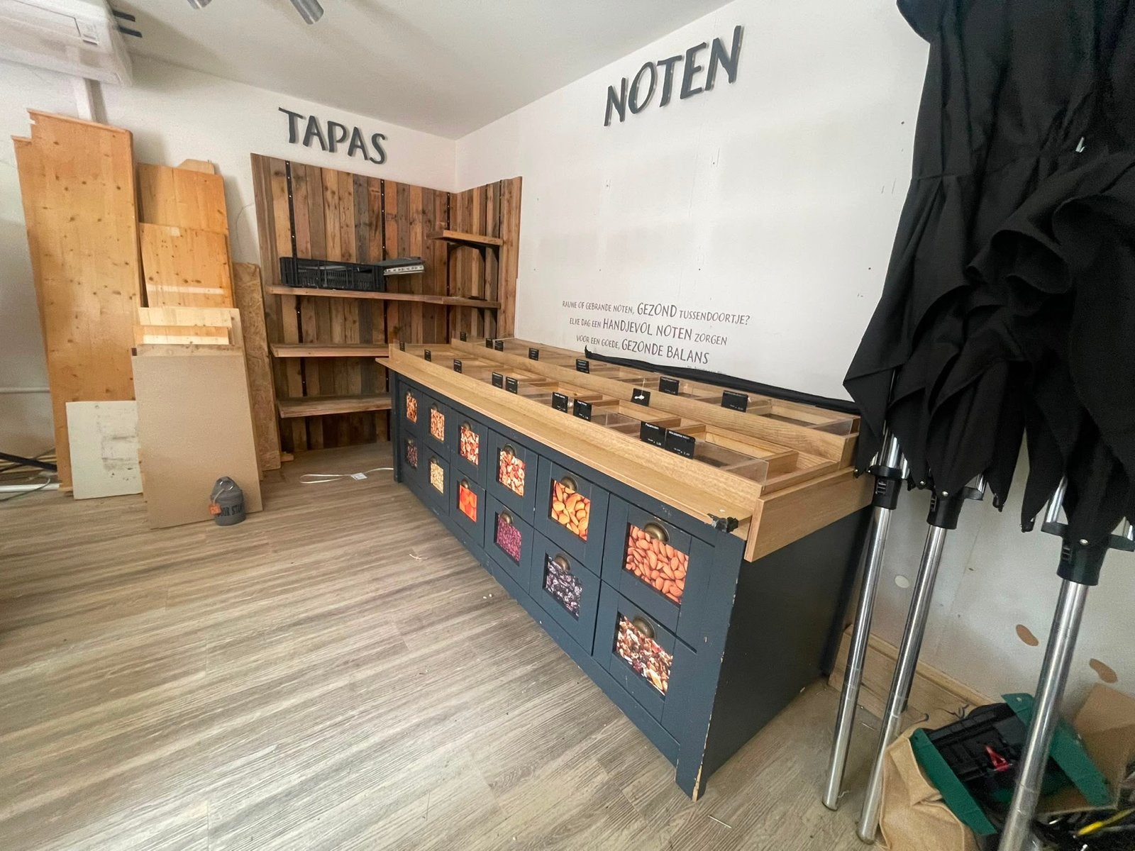 Notenbar, Ophalen, Gebruikt