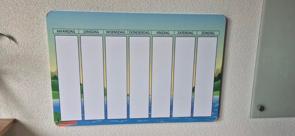 Kinderplanbord met pictogrammen, Ophalen of Verzenden, Zo goed als nieuw, Whiteboard