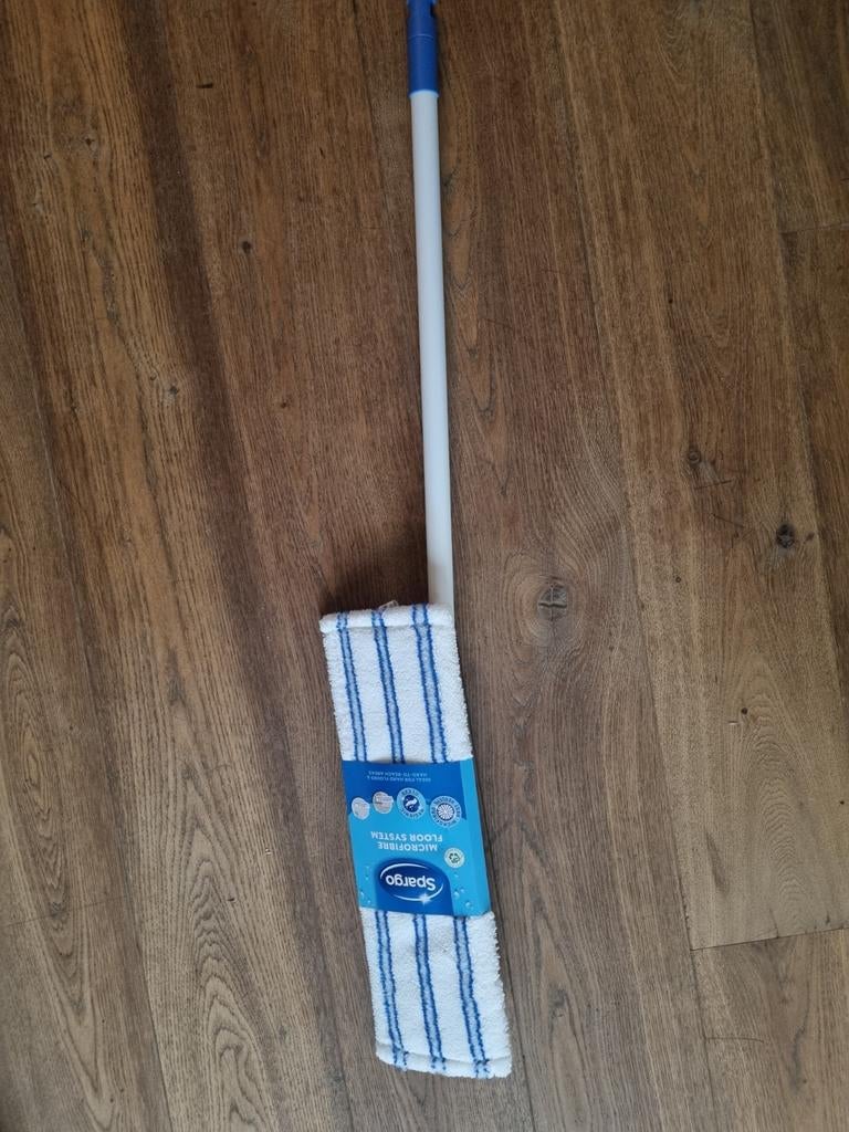 Spargo Dweilstok Microvezel Vloersysteem, Huis en Inrichting, Ophalen, Mop of Dweil