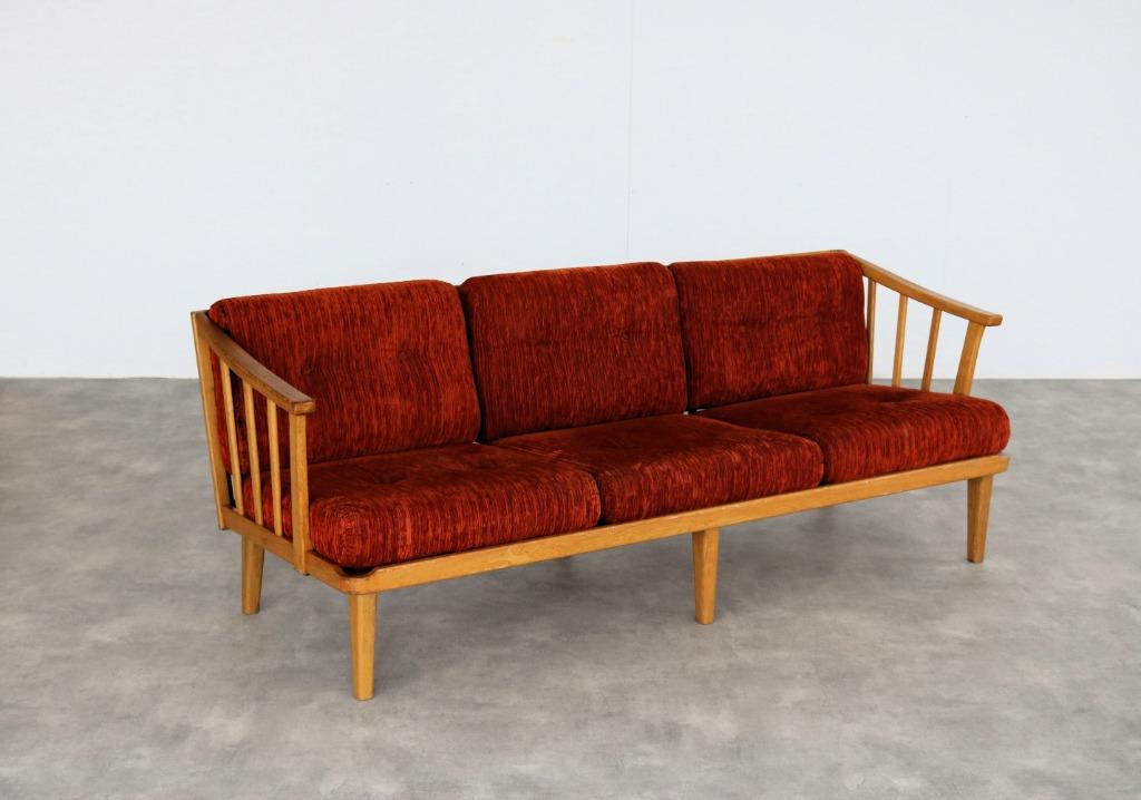 vintage sofa | bankstel | Carl Malmsten | Zweden, Huis en Inrichting, Banken | Bankstellen, Ophalen of Verzenden, Gebruikt, Rechte bank