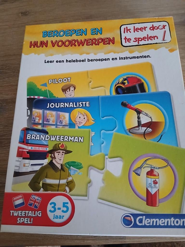 Clementoni spel /puzzel. 3-5jaar beroepen en hun voorwerpen, Ophalen of Verzenden