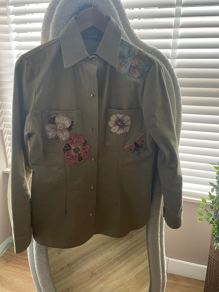Custo Barcelona blouse beige 36, Ophalen of Verzenden, Zo goed als nieuw, Maat 36 (S), Beige